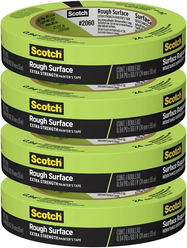 Painter's Tape 2060-1A 2060 Masking Tape, 1-Inch by 60-Yard, Green, 4 Pack