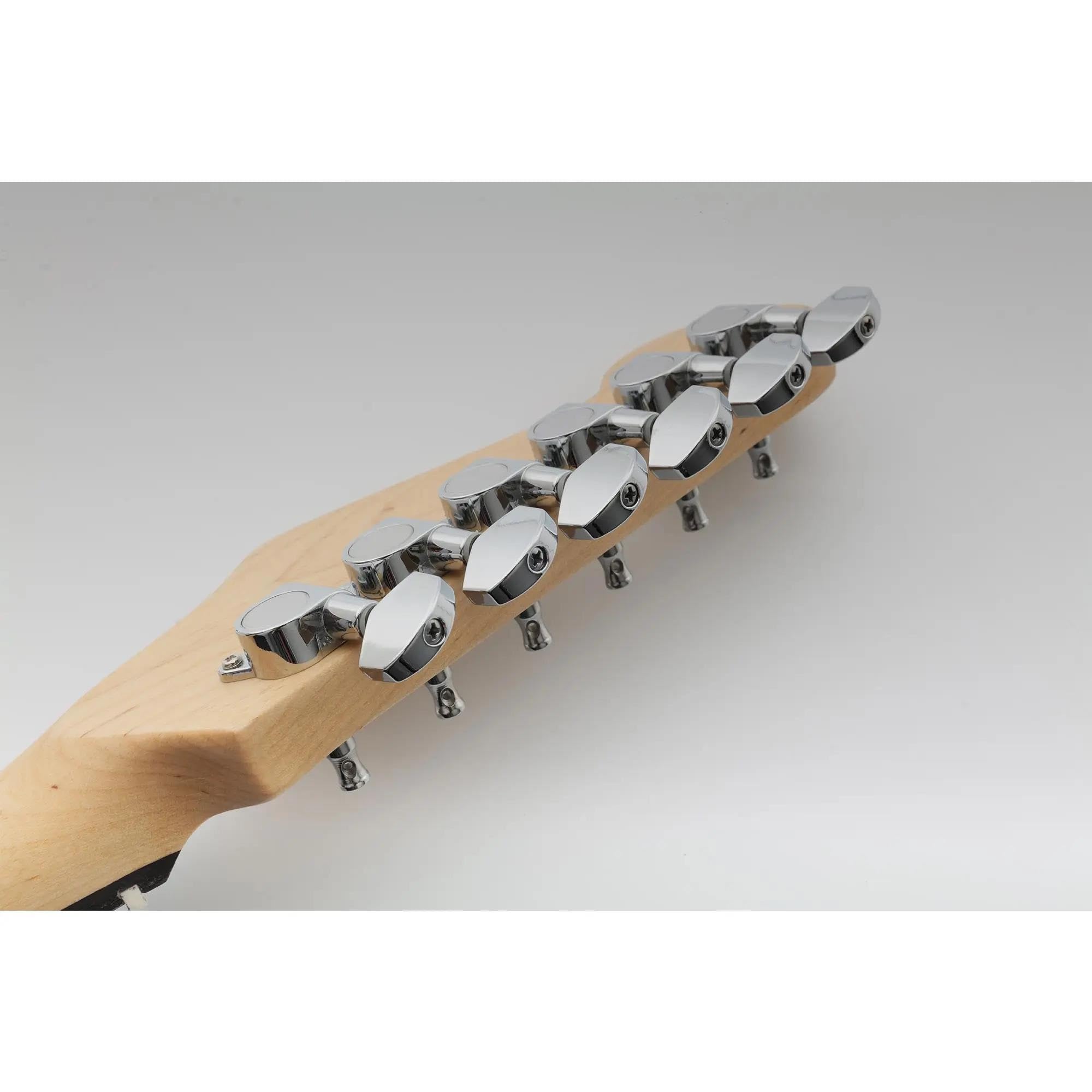 Juego De Afinador Profesional Incluido Para ST Tele Y Otras Guitarras Clavijas Afinación Universales Guitarra(Silver)