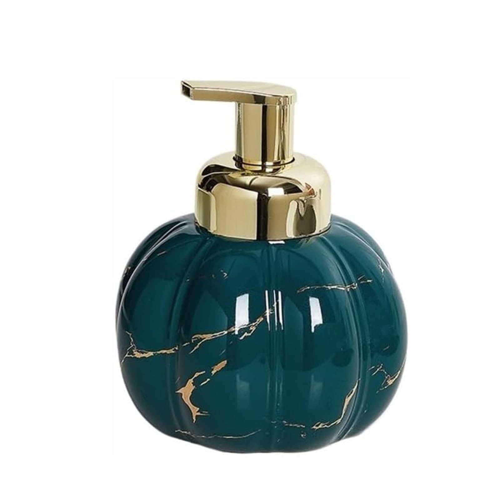 Kxaoxgrc Grn Glass Soap Lotion Dispenser Set, Ceramic Hand Soap Dispenser 460Ml 15.5Oz Gold Pump Marble Multi Rounded For Bath Kitchen(Grn)