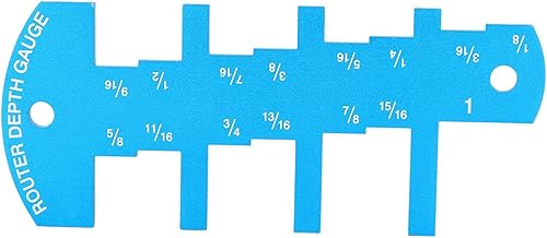 Medidor de profundidade do roteador, medidor de limite de altura conveniente de liga de alumínio, roteador flexível de tamanho pequeno e serra de mesa para trabalhos em madeira