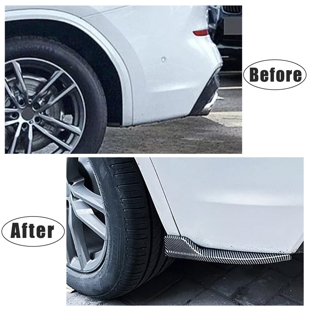 Dyfuzor tylnego zderzaka samochodowego, osłona bocznego zderzaka, osłona Canard, kompatybilny z BMW X3 G01 LCI M Sport, wykończenie o wyglądzie włókna węglowego