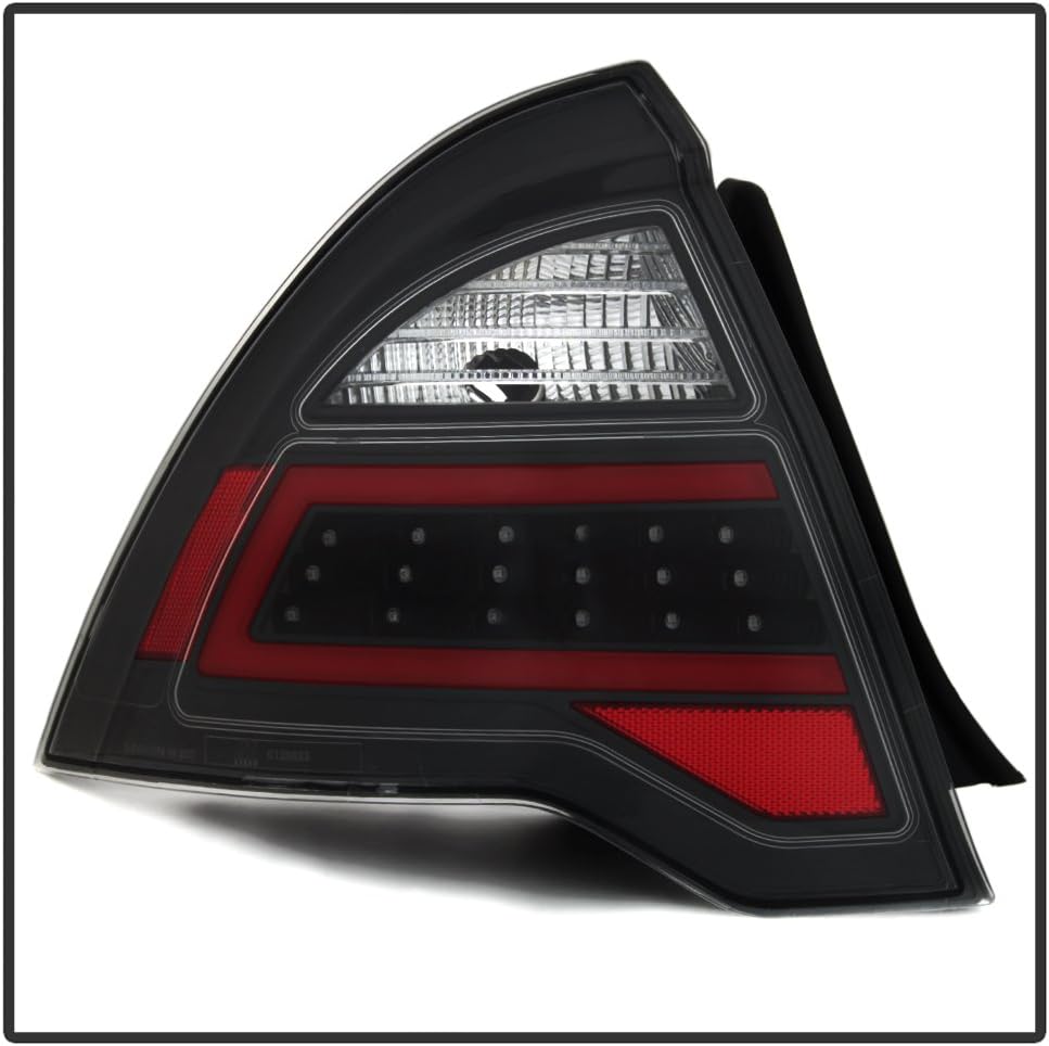 ACANII - For Black 2010 2011 2012 Ford Fusion LED Light Tube Tail Lights Brake Lamps Driver + Passenger