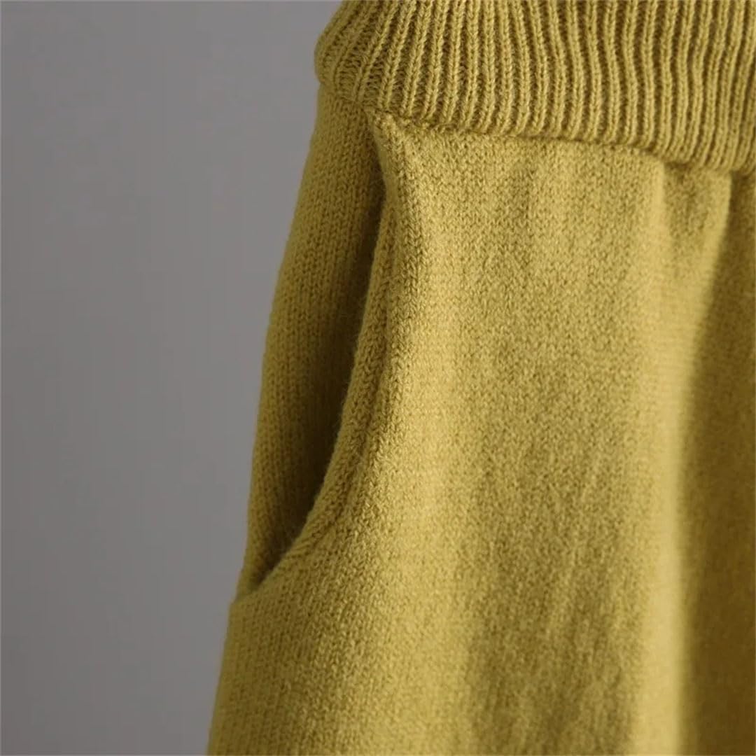 Ensemble tricoté deux pièces en cachemire pour femme avec pull et pantalon