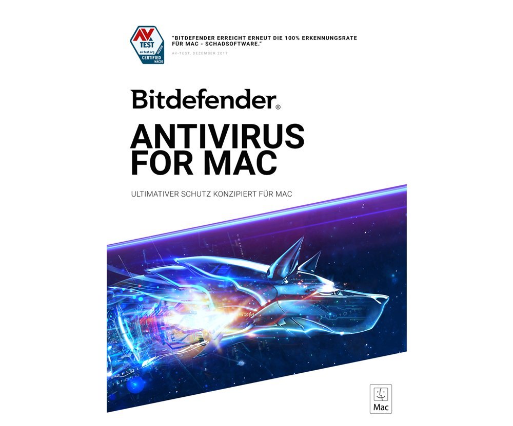 Bitdefender Antivirus for Mac 2019 | 1 Gerät | 3 Jahre | Mac | Mac Aktivierungscode per Email