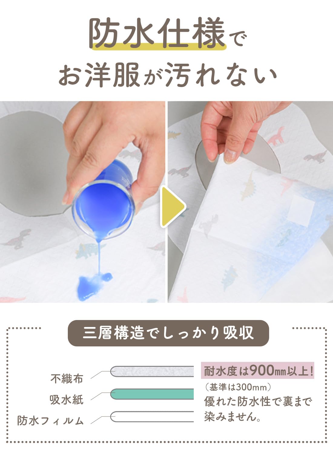 [ケラッタ] 使い捨て 食事エプロン【なりきりデザイン100枚入 個包装】 子供 赤ちゃん ベビー 防水 紙エプロン 離乳食 大容量 (ドレス/チェリー) - 4