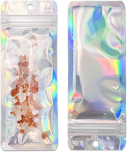 Miniatura 2 de Bolsas de Mylar con cierre autosellante, bolsa de plástico transparente de papel de aluminio plano sellable por calor, pequeñas bolsas de