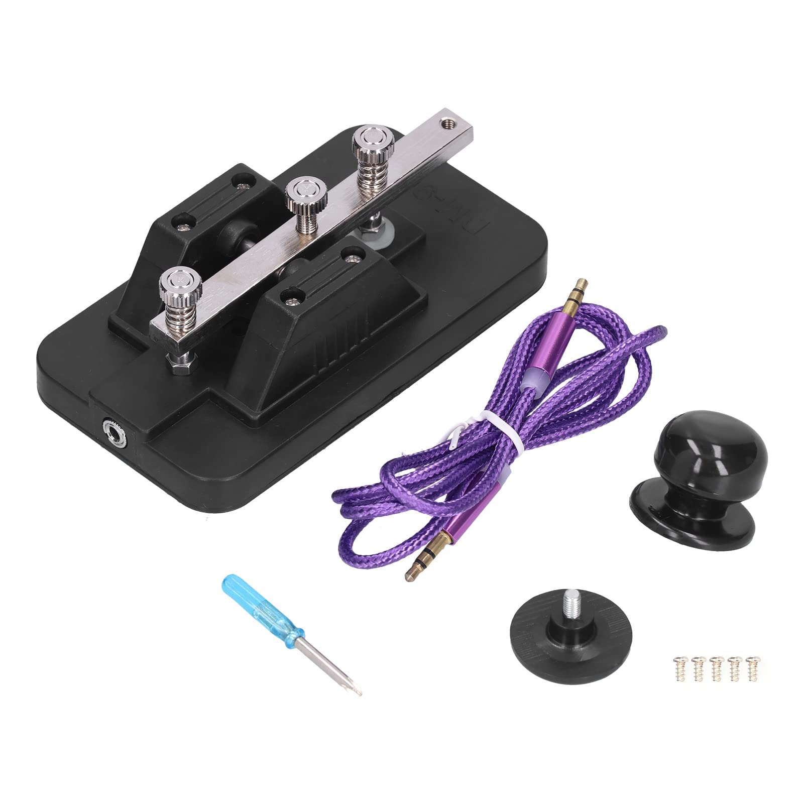 Tasto Morse CW, Radioamatore Tasto Telegrafico con Cicalino, Dispositivo Codice Morse Trasmettitore per Principianti