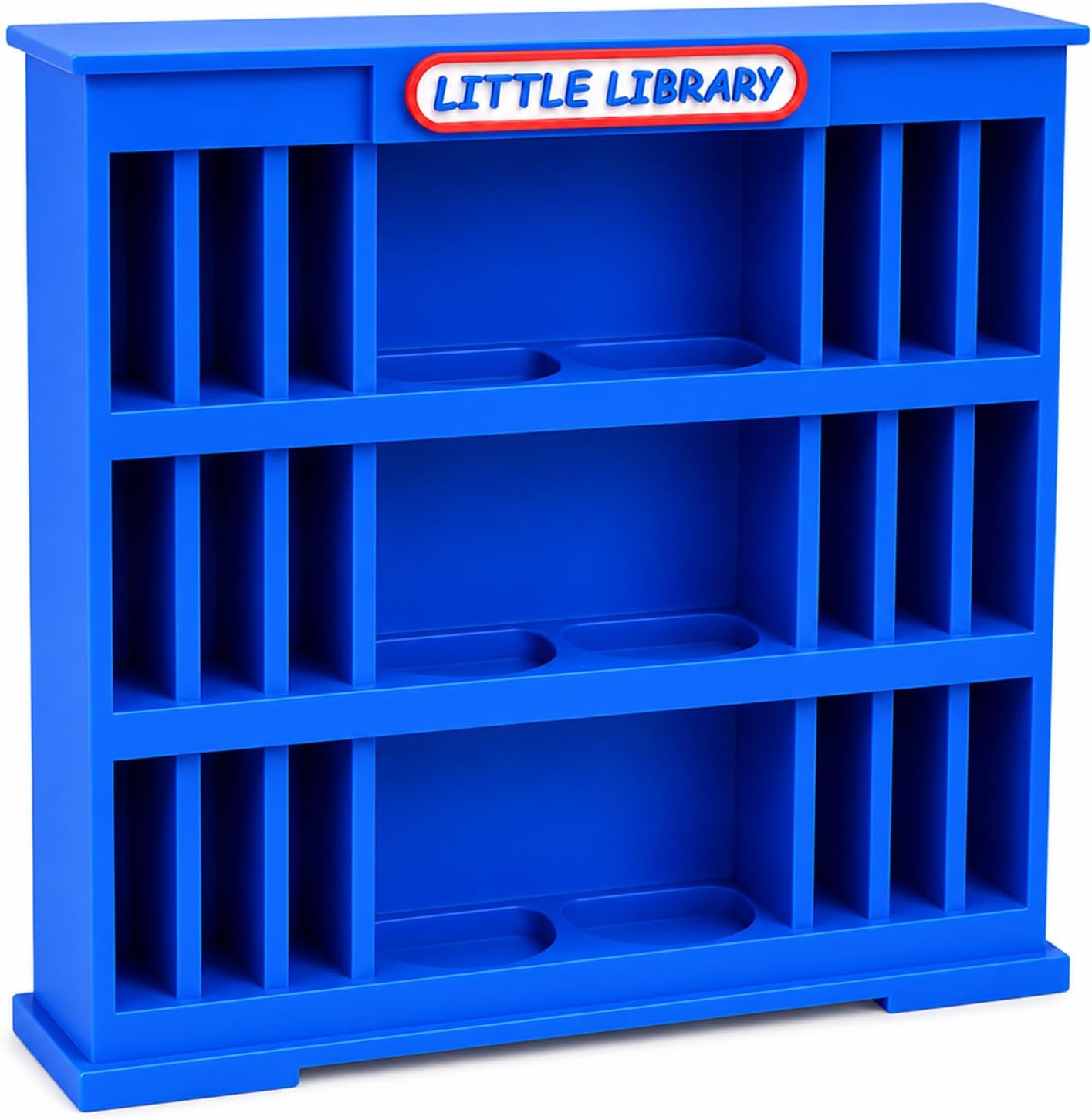 Bookshelf for Little Tikes Story Dream Machine Books – Holds 18 Books & 6 Characters, Blue Little Library Bookcase for Little Tikes Storybook