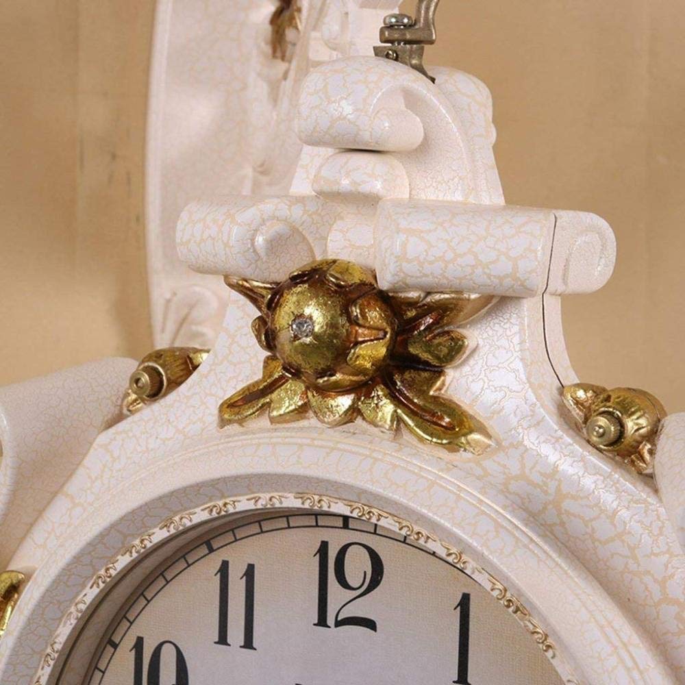 Reloj de pared de bolsillo con mecanismo de engranaje móvil retro Reloj de pared vintage Péndulo de movimiento de cuarzo silencioso con pilas, estilo retro para oficina, cocina, sala de estar, reloj