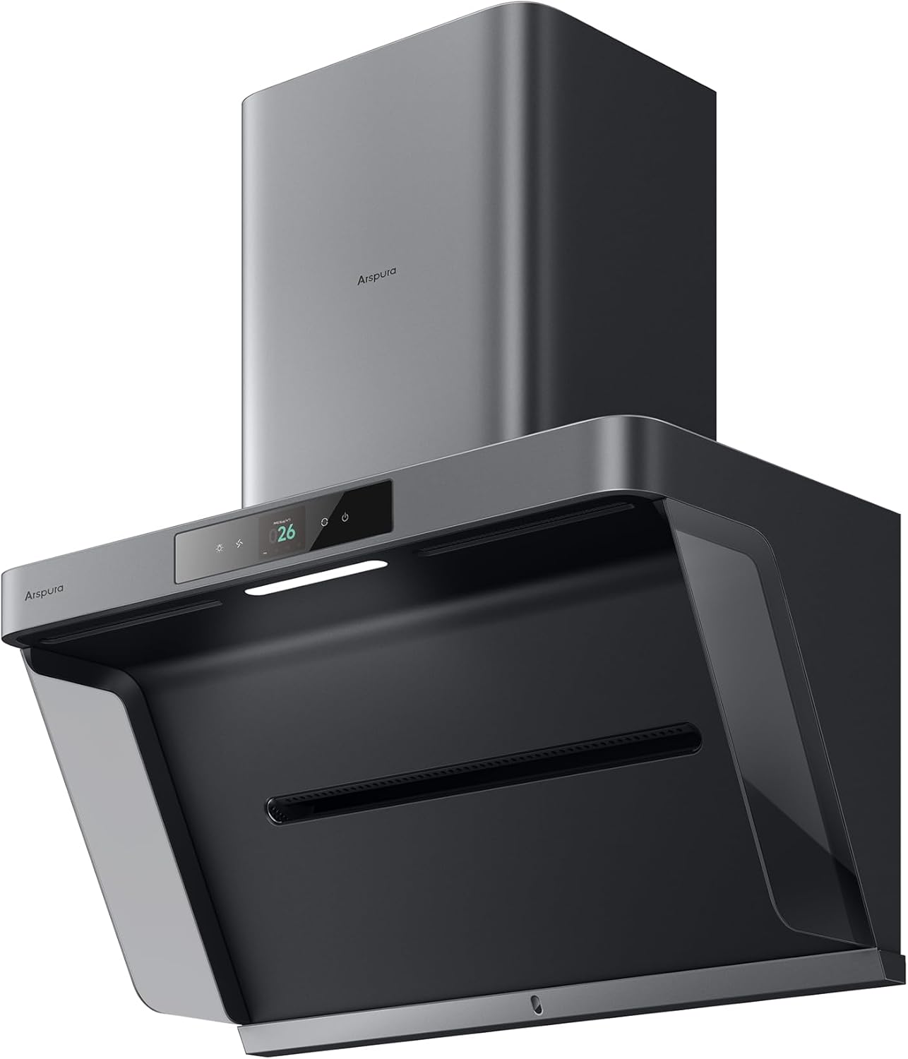 36 Inch Wall Mount Range Hood, Ultra Quiet Kitchen Vent Hood with IQV Technology, Low Noise Operation, Gunmetal Gray, Gesture & Touch Control, LED Lights