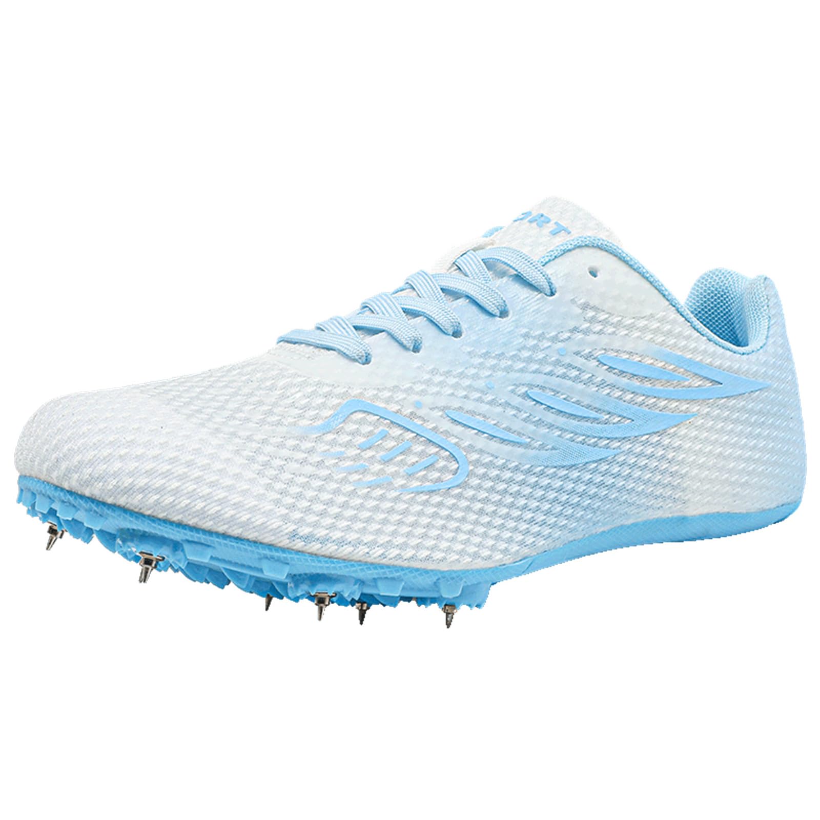 Zapatillas De Atletismo con Clavos Hombre Zapatillas De Carreras De Velocidad Zapatillas para Mujer Y Niño Zapatillas De Salto Ligeras Y Transpirables