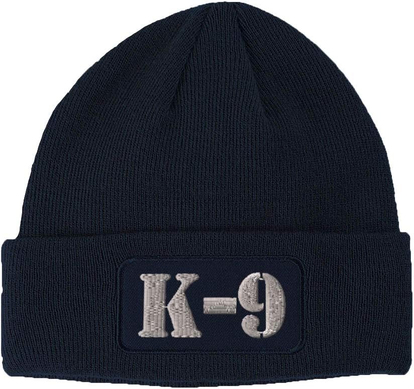 Patch Beanie K-9 Silver Logo Embroidery Skull Cap Hats for Men & Women