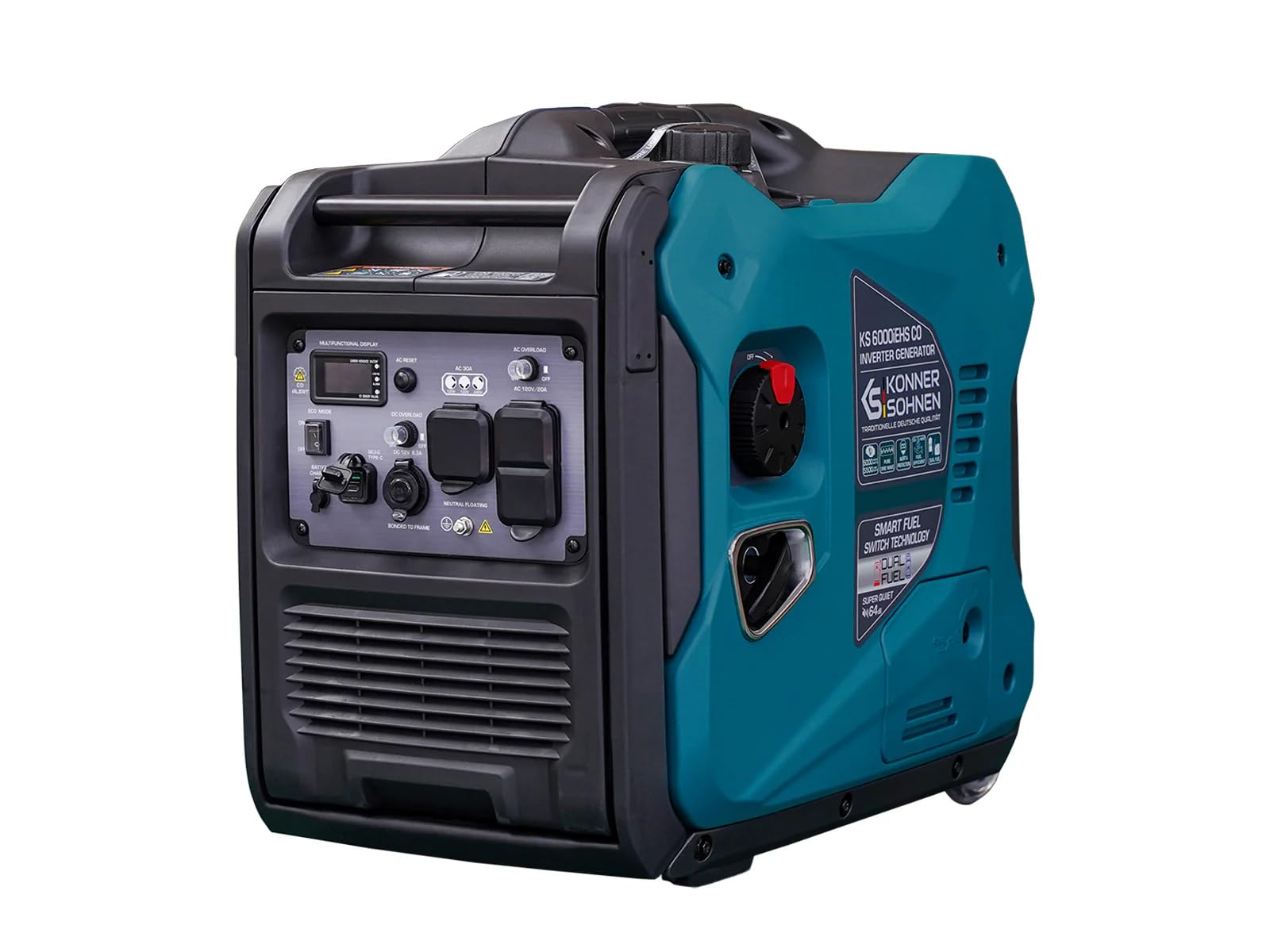 Amazon.com : Konner&Sohnen Dual Fuel Inverter Generator - 6000W