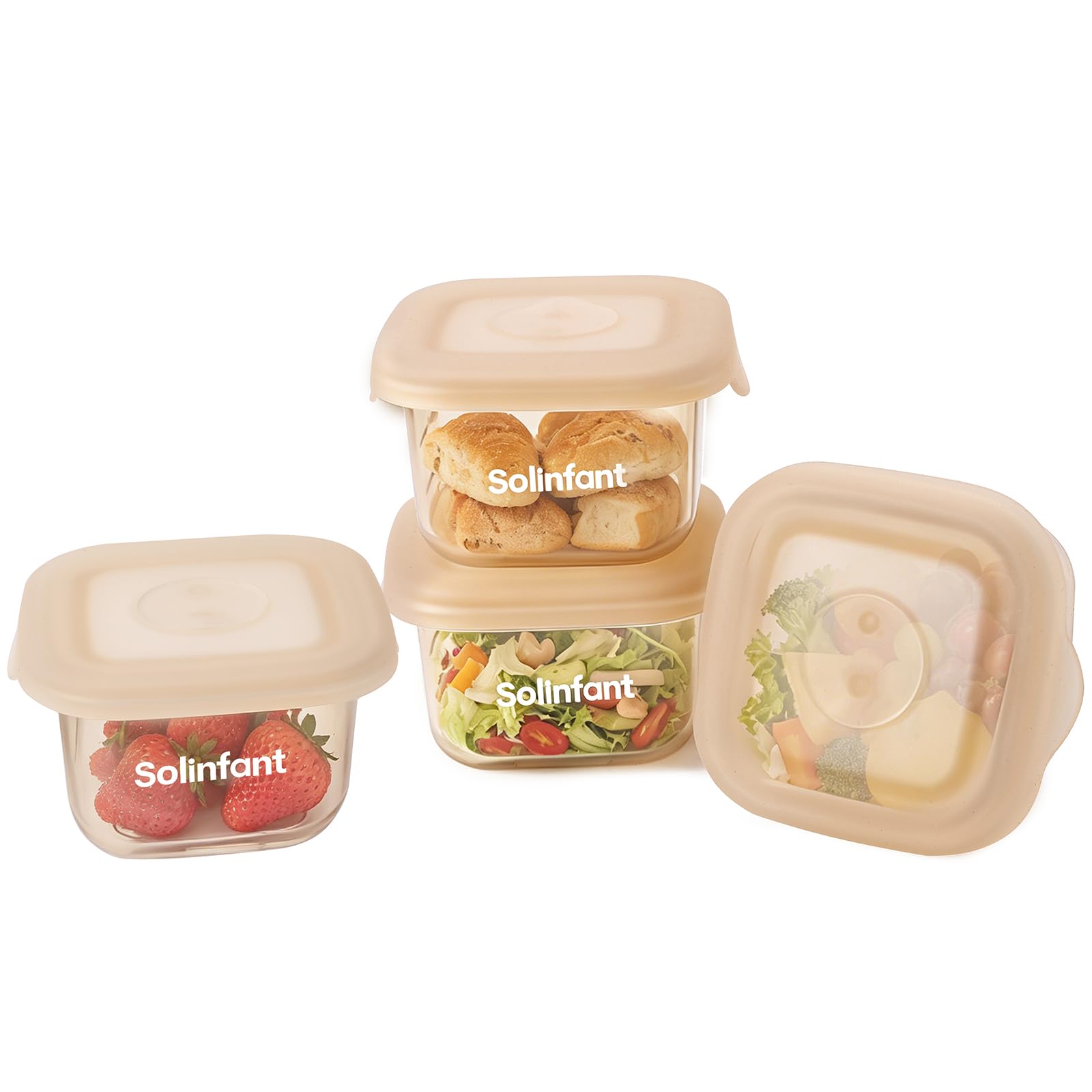 Photo 1 of Solinfant 4-Pack Silicone Baby Food Containers, 5oz
