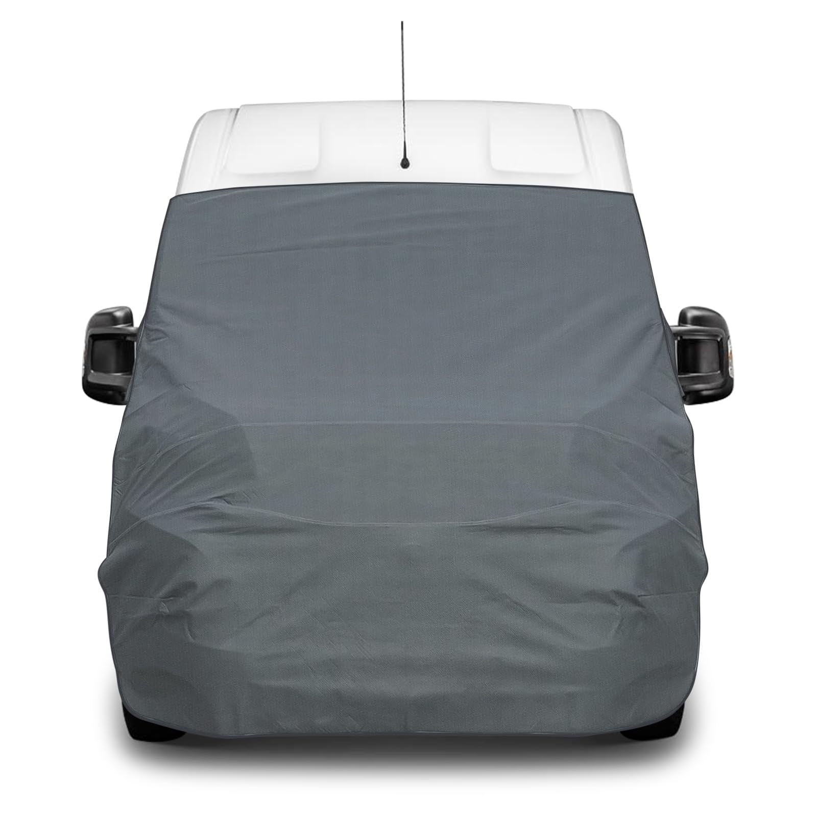 Abdeckung Frontscheibe Kompatibel für 2007-2017 VW Crafter, 420D Wasserdicht Wohnmobil Externe Frontscheibe Abdeckung mit 10 Bandage und Magneten
