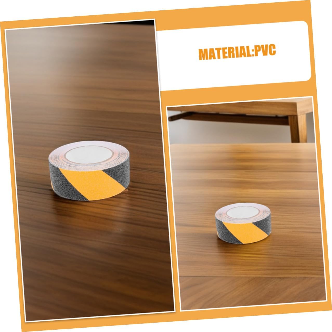 2 Rolls Pvc Anti Slip Tape 10m X 50mm Non Skid Grip Tape for Indoor Outdoor Stairs Safety Traction Strips Marine Boat Floor