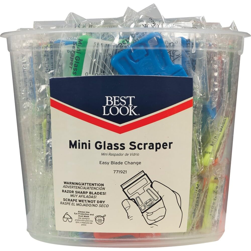 Best Look Mini Glass Razor Scraper Pack of 100
