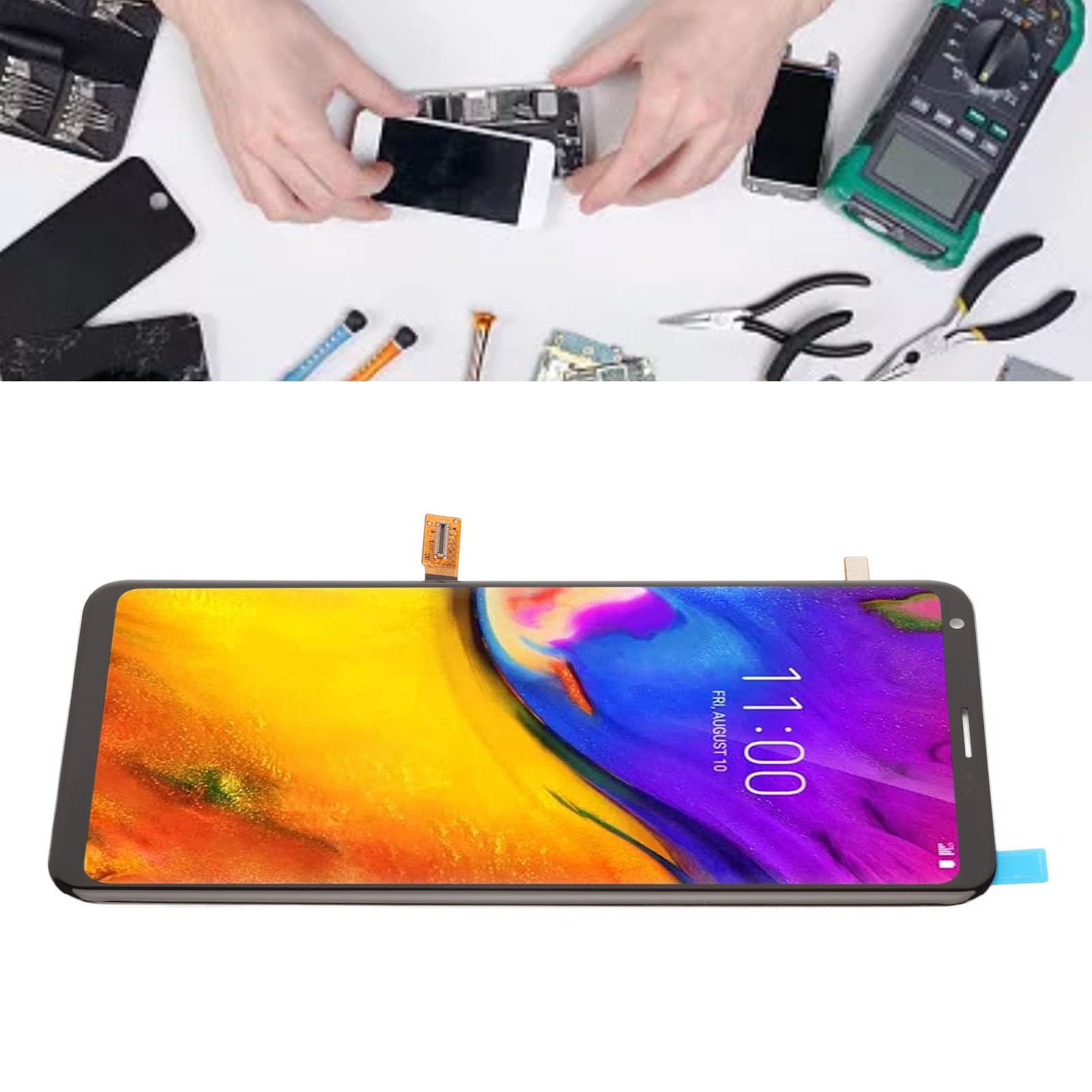 Ausla Wymiana Ekranu LCD dla V30 Plus V35, 6,0 Cala