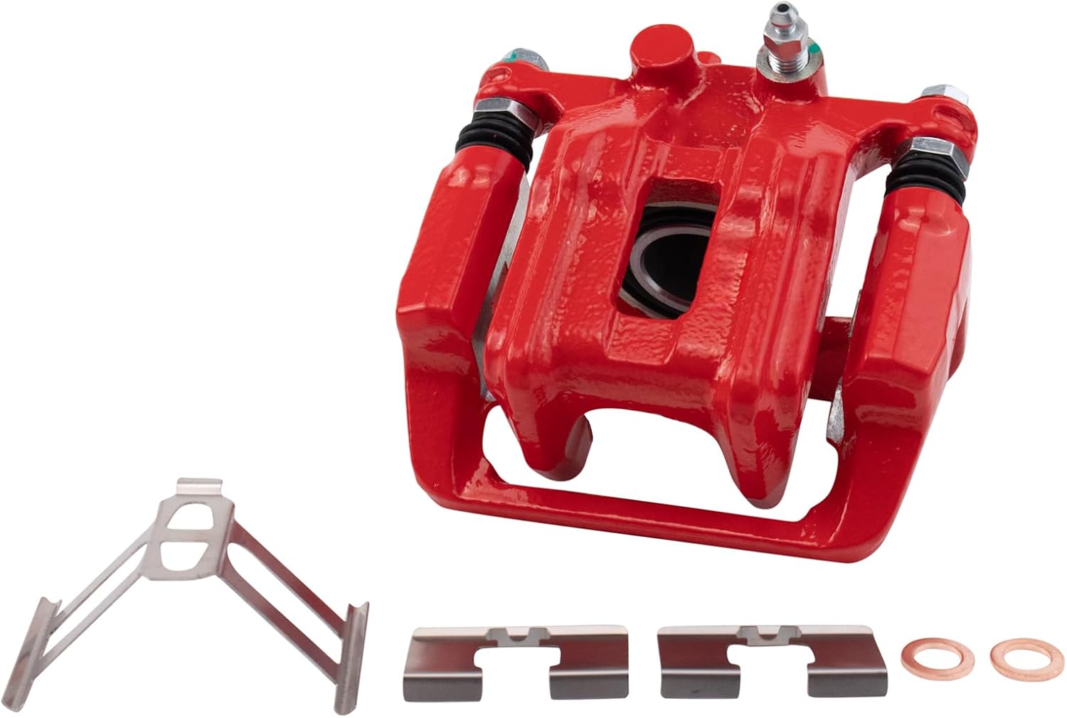 Rear Brake Caliper Set Painted Red Compatible with 1991-1995 Acura Legend 1996-1998 RL 1995-1998 Honda Odyssey 1996-1999 Isuzu Oasis