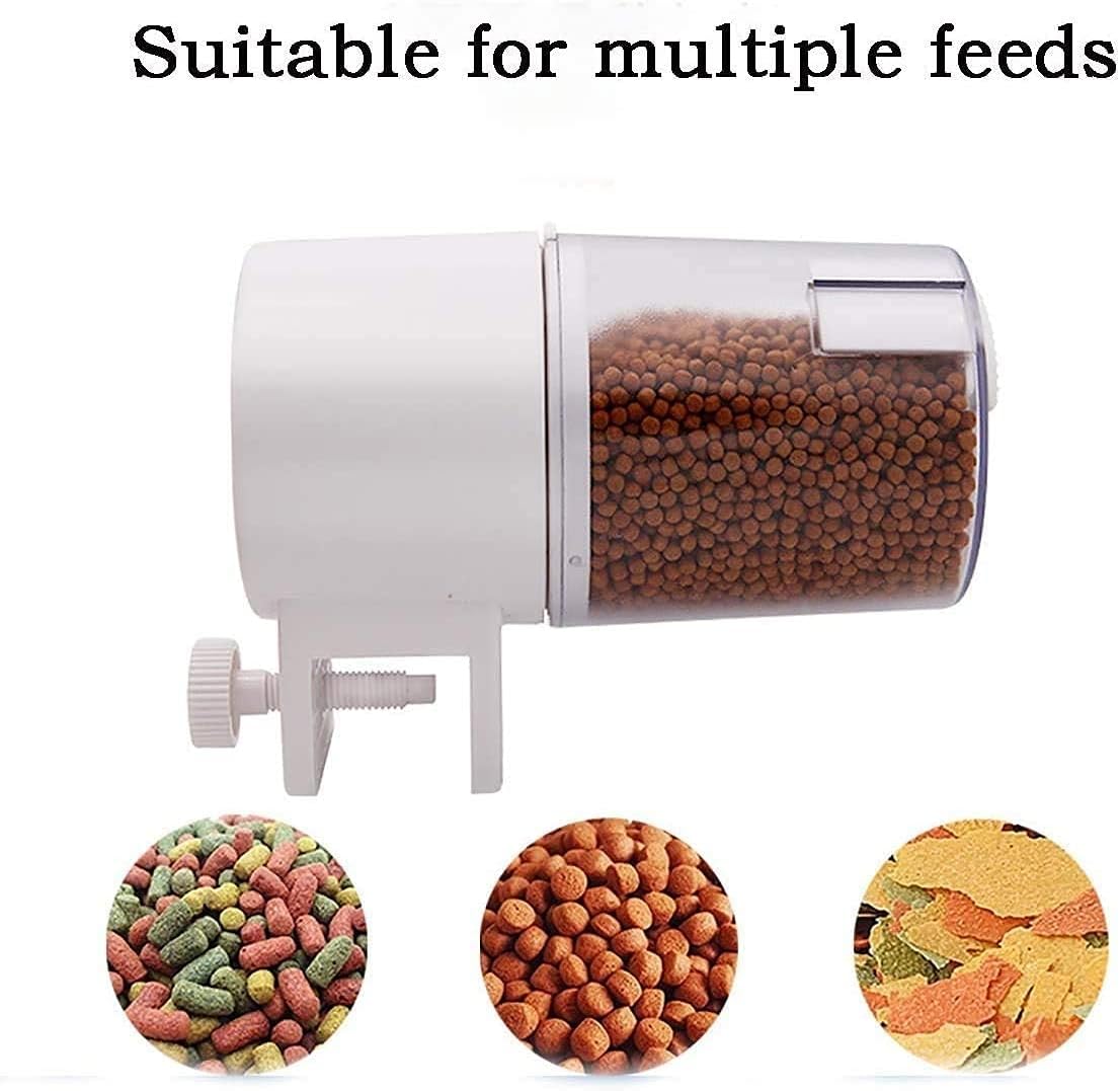 Fish Feeder Automatic Fish Feeder Aquarium Tank Timer Auto Feeder Suitable for Granulated Flakes and Other Fish Foods Timer Feeder for Vacation and Weekend