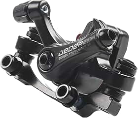 Freio a disco mecânico para pinça dianteira e traseira de bicicleta com controle de fio de grampo dividido e acionamento de esfera de aço de três pontos para mountain bikes (roda dianteira (F160/R140