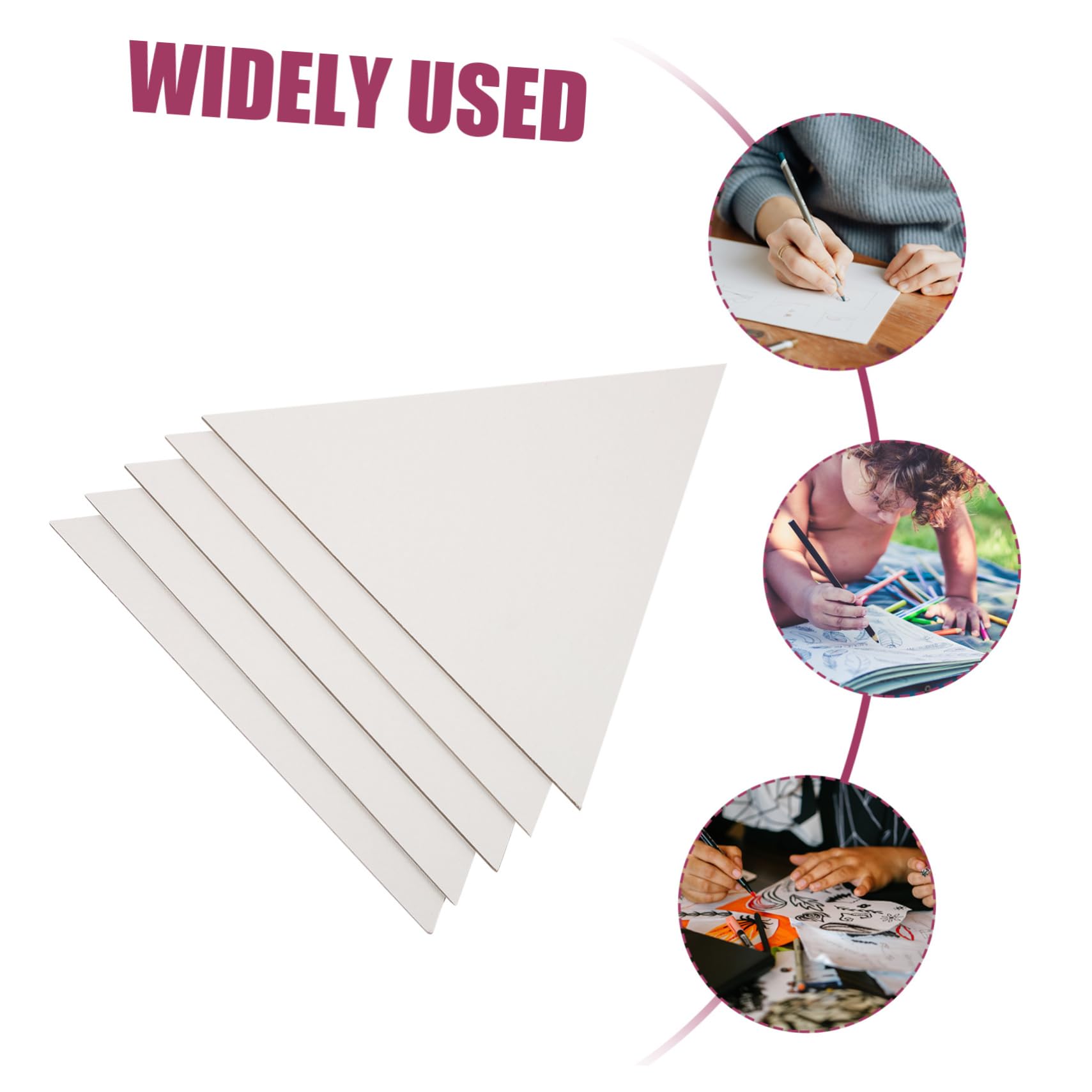 Gadpiparty 5pcs Blank Canvas Panels for Oil Painting Art Boards Easy to Use Durable for Creative Projects and Displaying Masterpieces