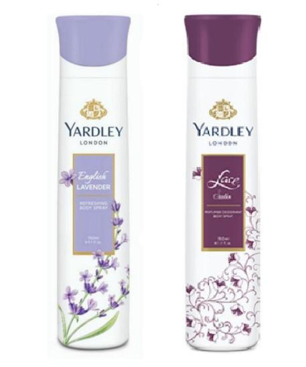 Yardley London Deodorant Spray For Women English Lavender And Lace Satin Combo Pack 2 (150 Ml)-picture-36