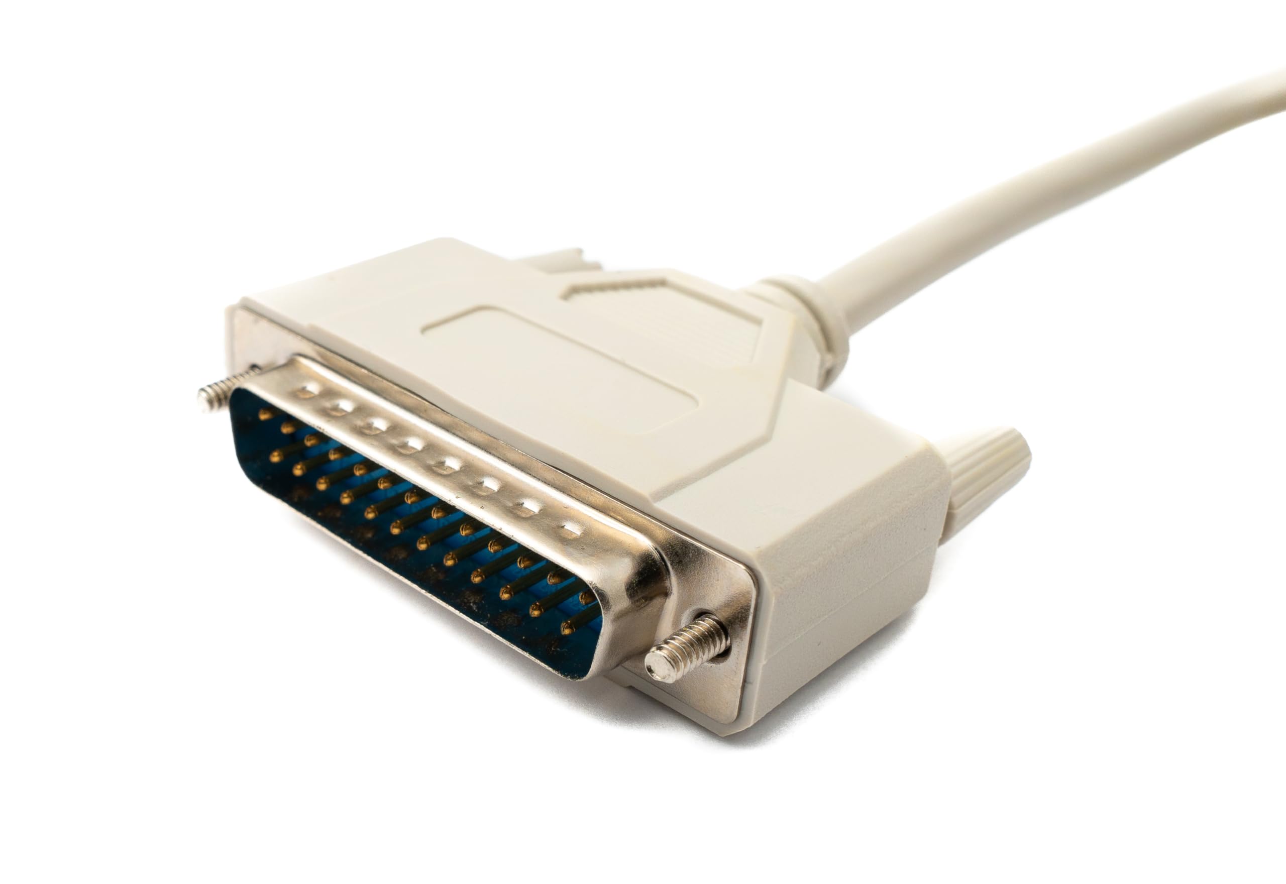 System-S D Sub - Cavo per modem zero, 3 m, 25 pin, maschio a maschio, adattatore RS530, colore: Grigio