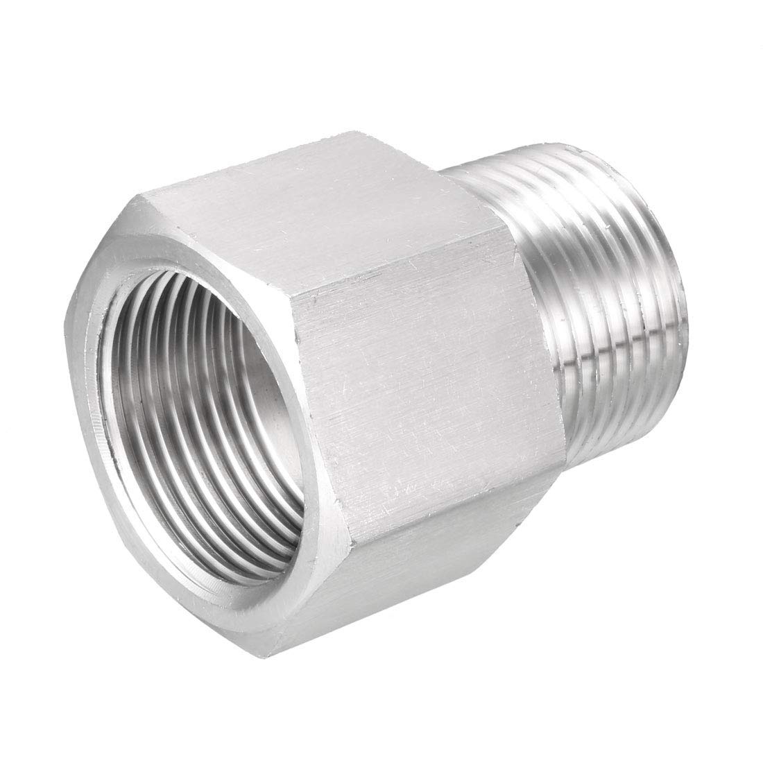 Raccordo maschio a pressare sede JIC 74° 9/16 - 18 per tubo da 3/8 02357