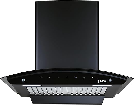 Elica 60cm 1200 m3/hr Baffle Filters Autoclean Kitchen Chimney with 10 Years Motor & 5 Years Comprehensive Warranty | BF 600 SLIM HAC MS NERO |…