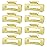 TOCESS Hair Claw Clips for Women - 8PK Large Neutral Matte Square Jumbo Hair Clips for Thick, Thin, Long, Short, Curly Hair Girls, Big Jaw Clip Set for Daily Use (Lemon Yellow)