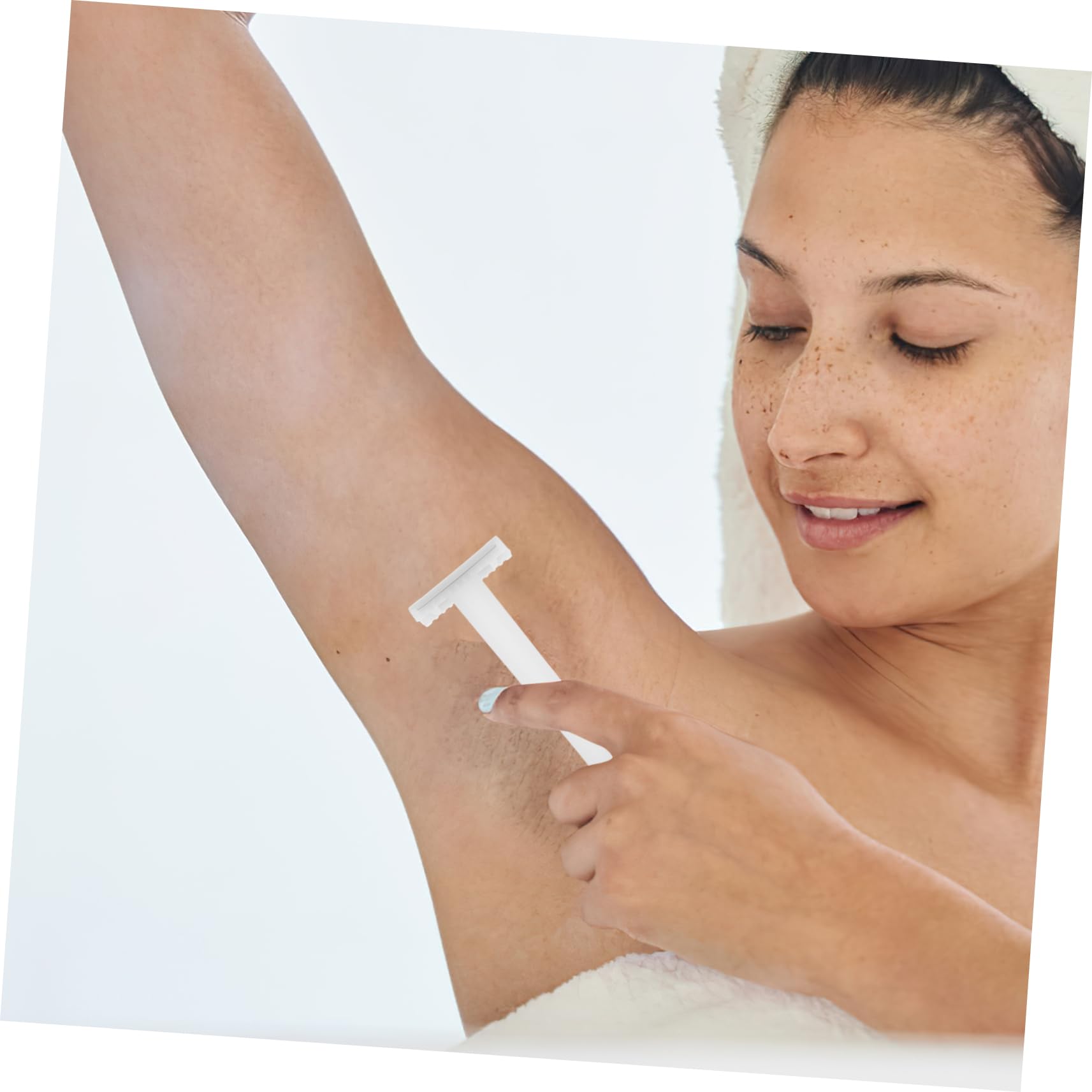 Gogogmee Hair Removal Shaver for Women 10pcs Disposable Shaving Razors Brow Razors Compact Size Easy to Use