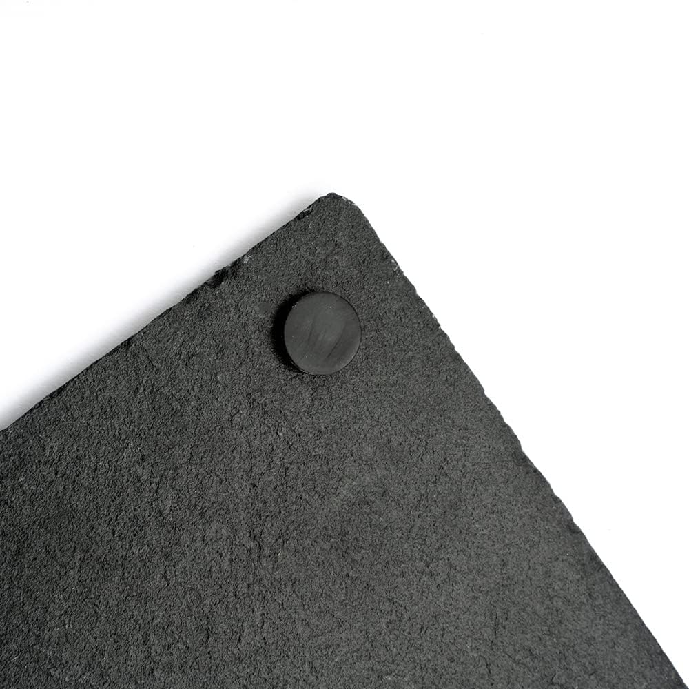 WLWNWFT 16x12in Large Slate Cheese Board for Meat, Cheese, Appetizers - Slate Platter with 2 Chalks - Perfect for Housewarming, Christmas, Mother's Day