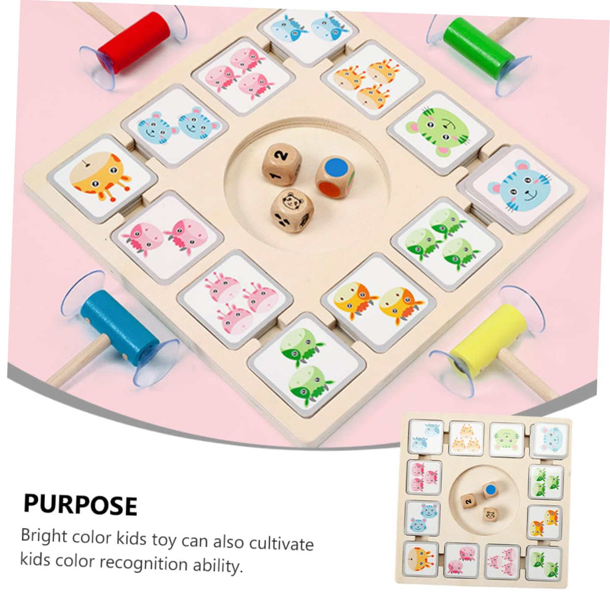 TOYANDONA Gioco Da Tavolo Per Ragazzo Carte Animali Pratico e Portatile Per Sviluppare La Fiducia e Pensiero Del Ragazzo Regalo Per Compleanni