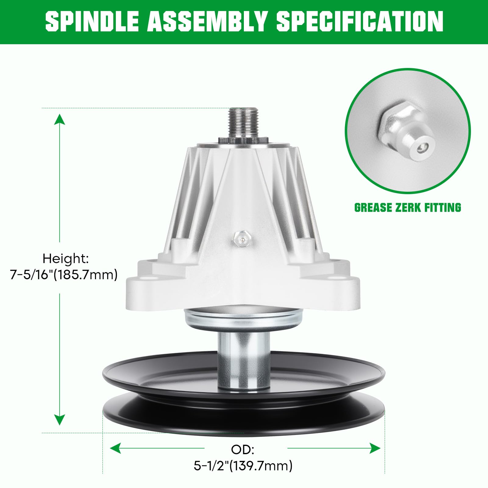 Amazon.com : GT-2550 Deck Spindle Kit Fit for Troy Bilt/MTD 54