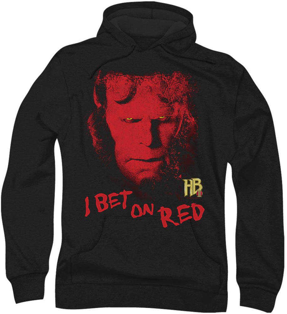 Hellboy Ii - Mens I Bet On Red Hoodie