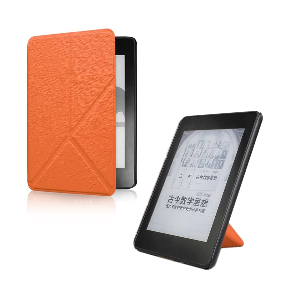 Kindle 電子書籍リーダー オレンジ色カバー、抗菌フッ素反射防止フィルム付き Kindle 電子書籍リーダー オレンジ色カバー、抗菌フッ素反射防止