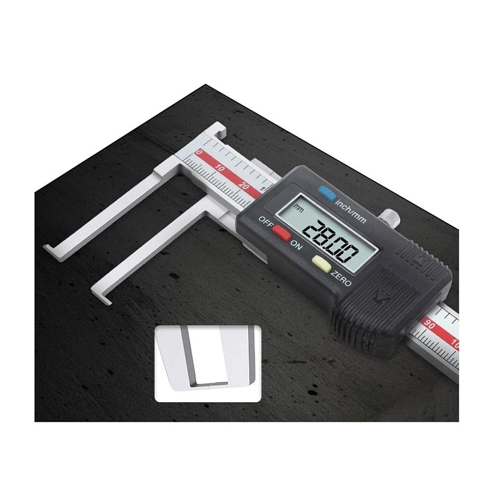 Calibrador Digital De 150 Mm / 6 Pulgadas, Precisión De 0,01 Mm, Herramienta De Medición De Medidor De Profundidad De Conversión, Calibre Vernier De Acero Inoxidable Con Pantalla LCD, Medición Industr