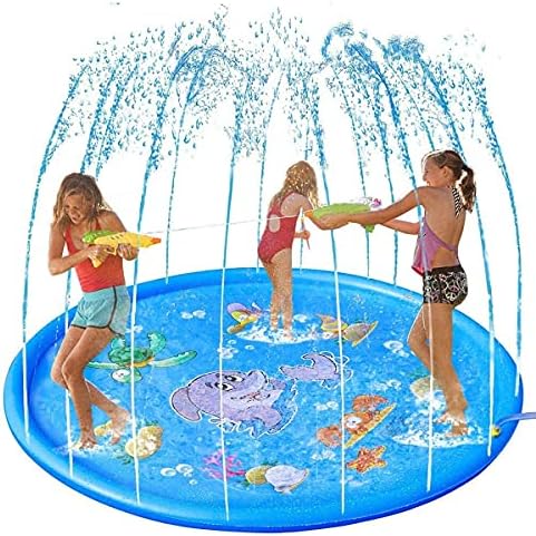 Piscina Inflável Infantil com Chafariz: A Alegria Refrescante para o Verão do Seu Filho 10 Brastoy Splash Pad Sprinkler Esteira 170cm Piscina Inflável Infan...