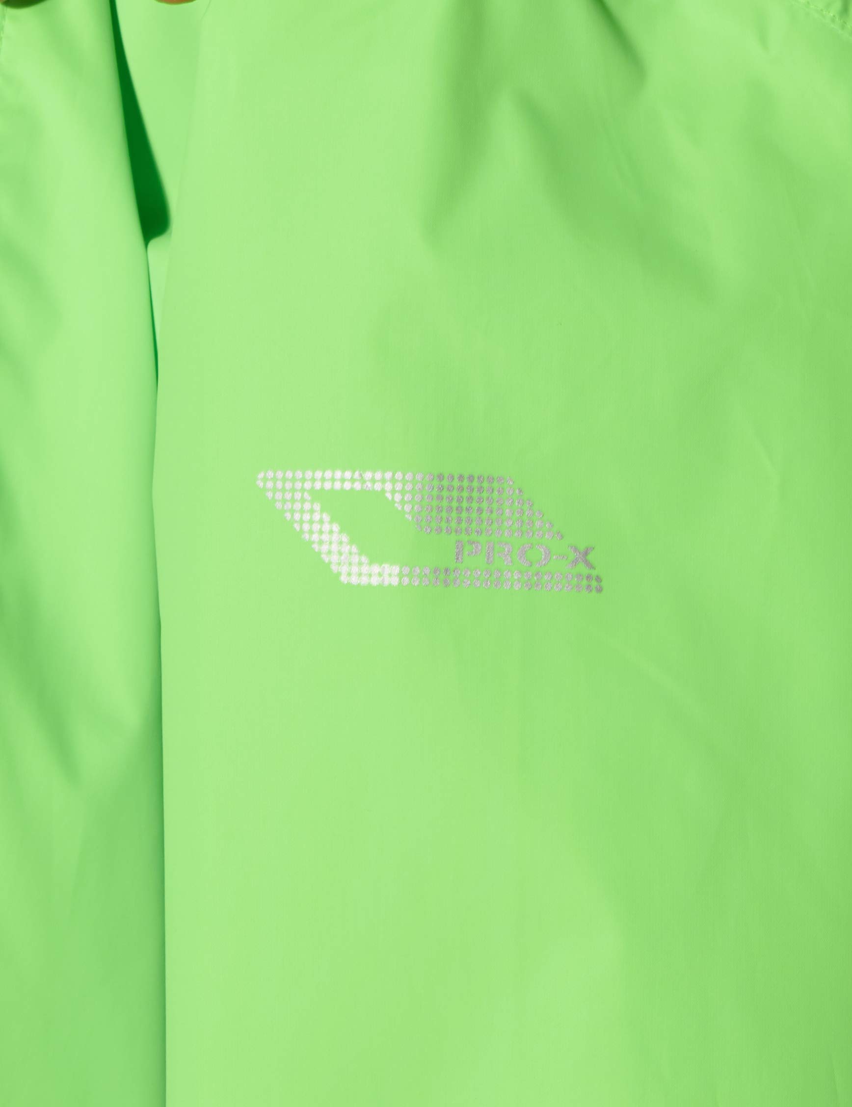 PRO-X elements Kinder Regenjacke FLASHY, Atmungsaktive Windbreaker mit Handytasche, Packsack & Kapuze, Wasserdichte Kinderjacke für Jungen & Mädchen