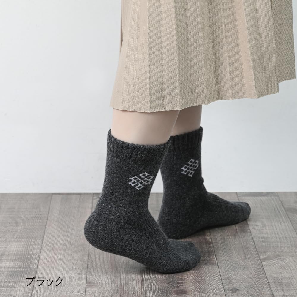 nao　6足☆モンゴル製 暖かい靴下☆ウール90% 男女兼用 あったか靴下 モンゴルウール ハイソックス 重ねず一枚で暖かく