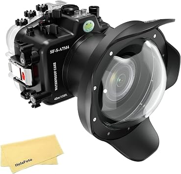Seafrogs Underwater Housing for Sony A7M4 A7 Iv +Wa005-F 6 Inch Dome Port Kit [40M/130Ft] Waterproof Case for Sony Alpha7 Iv Ilce-7M4 +16-35Mm F4, 16-35Mm F2.8 Gm, 12-24Mm F4G Lens