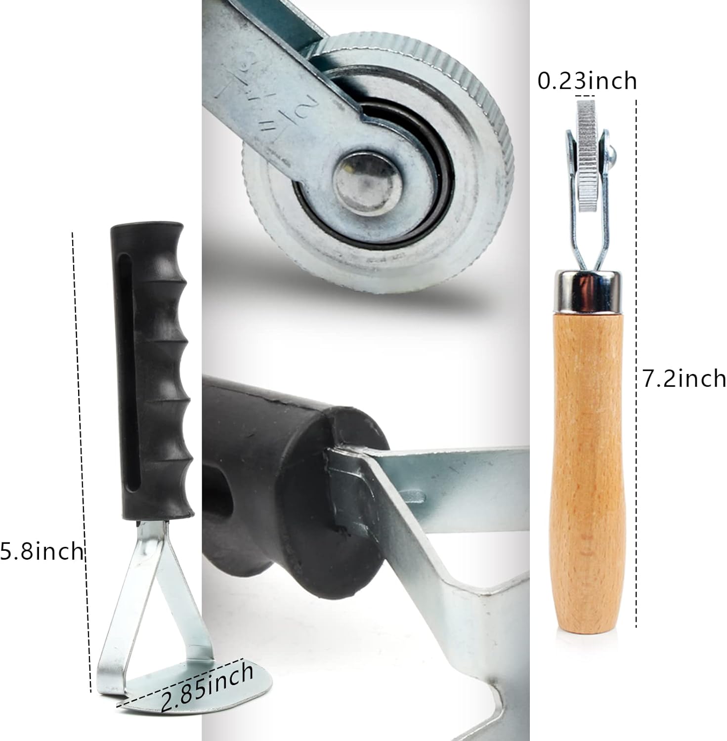 Shineyoo Tire Repair Patch Tools Tire Buffing Wheels 42 mm 55mm Tungsten Steel Buffing Wheel with Tire Patch Roller Scraping Cutter for Car Tire Grinding Polishing Accessories Kit : Automotive