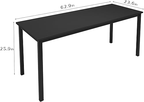 Miniatura 3 de SogesGame Escritorio para computadora, escritorio de 63 pulgadas y estaciones de trabajo para oficina en casa, escritorio esquinero de estudio, mesa