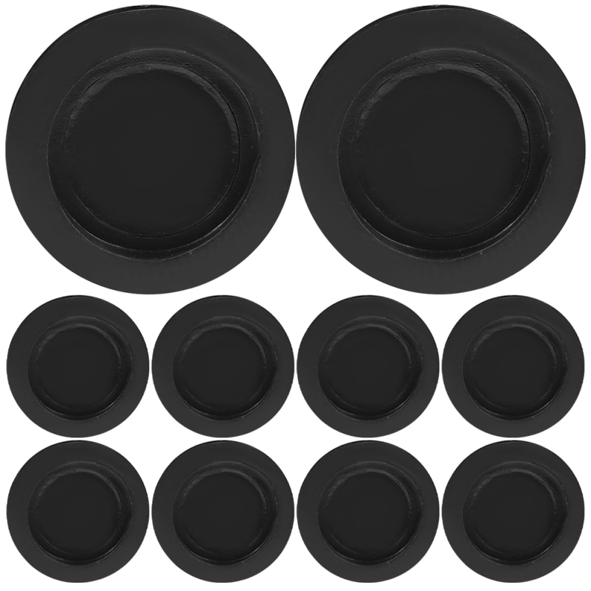 PHENOFICE 10pcs Box Piggy Bank Stoppers Rubber Plugs for Money Saving Box Easy Install Coin Cover Caps Suitable for Deposit Boxes and Plaster Figurines Double Inner