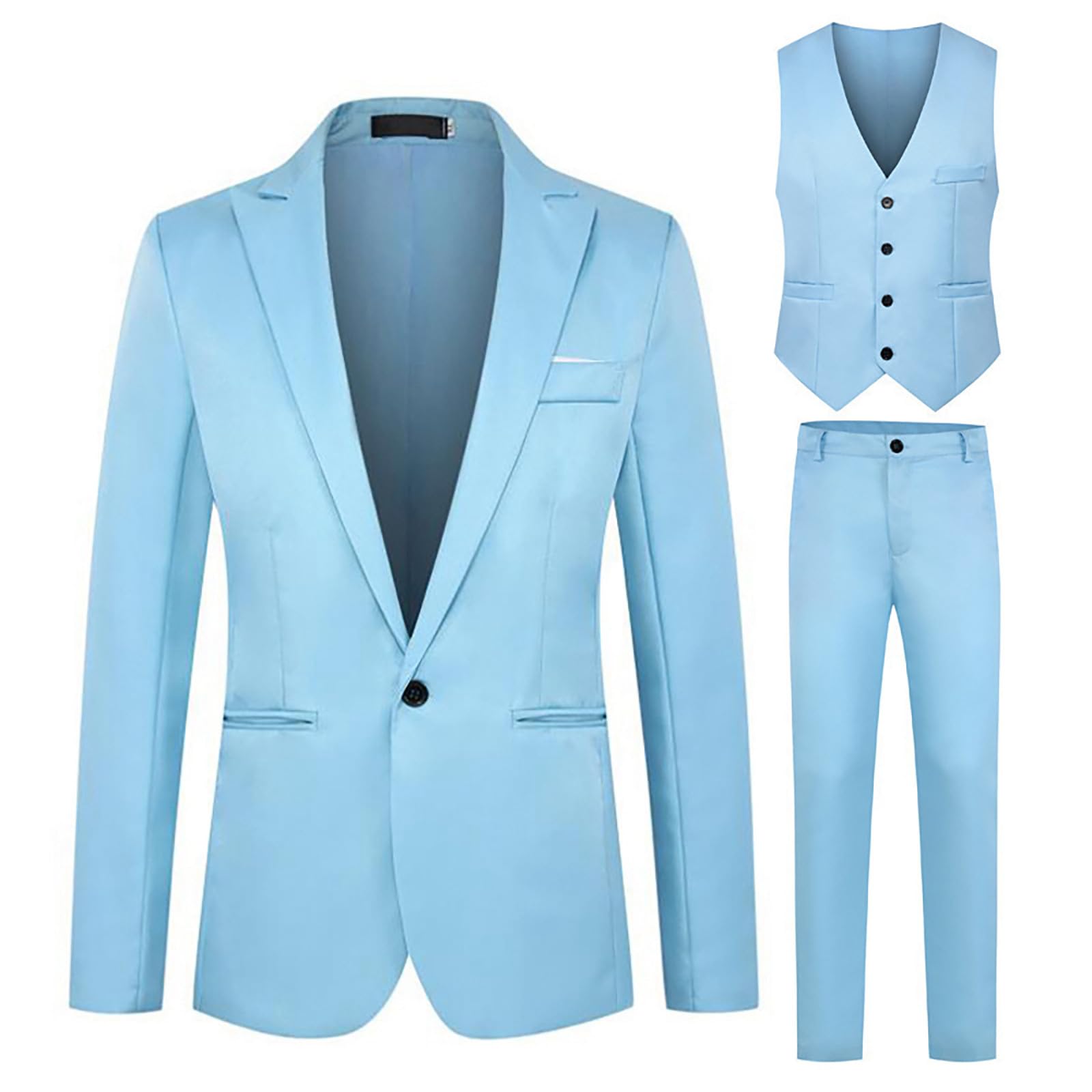 Générique Set da uomo in cotone, 2 pezzi, tuta da jogging con scollo rotondo, pantaloni sportivi morbidi al tatto, per sport, fitness, palestra, A2