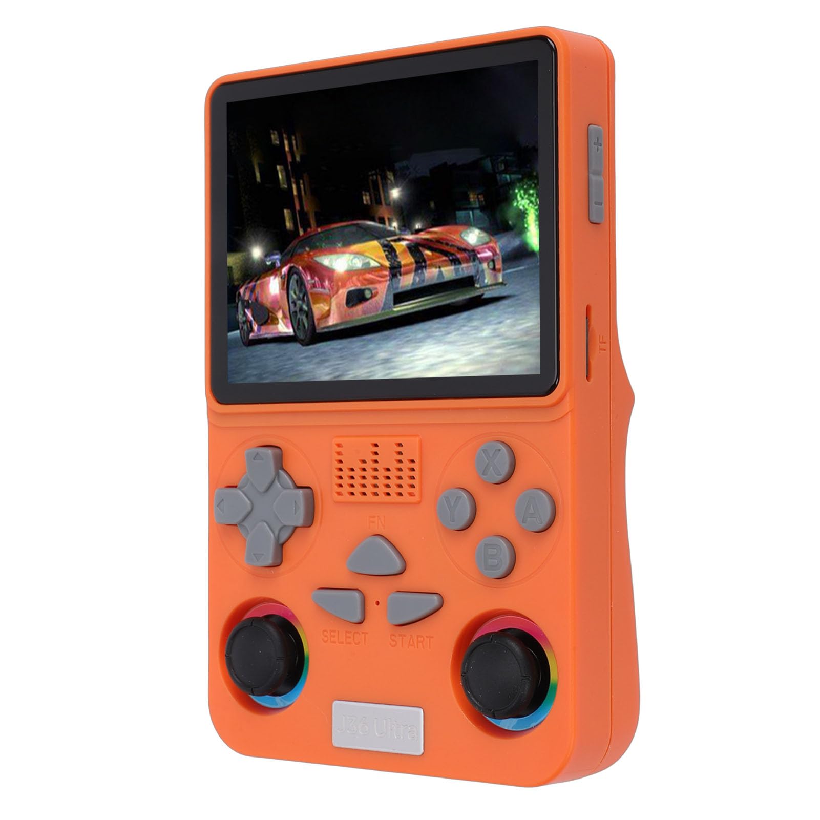KIMISS Consola de Juegos Portátil Retro con Almacenamiento Incorporado de 64 GB - Pantalla HD de 4 Pulgadas para Diversión de Juegos Retro en Red (Orange)