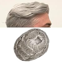 Vista 85 de Toupee - Sistema de pelo para hombres, postizos de encaje suave, sistema de reemplazo de cabello para hombre, línea de cabello de PU, pieza de pelo