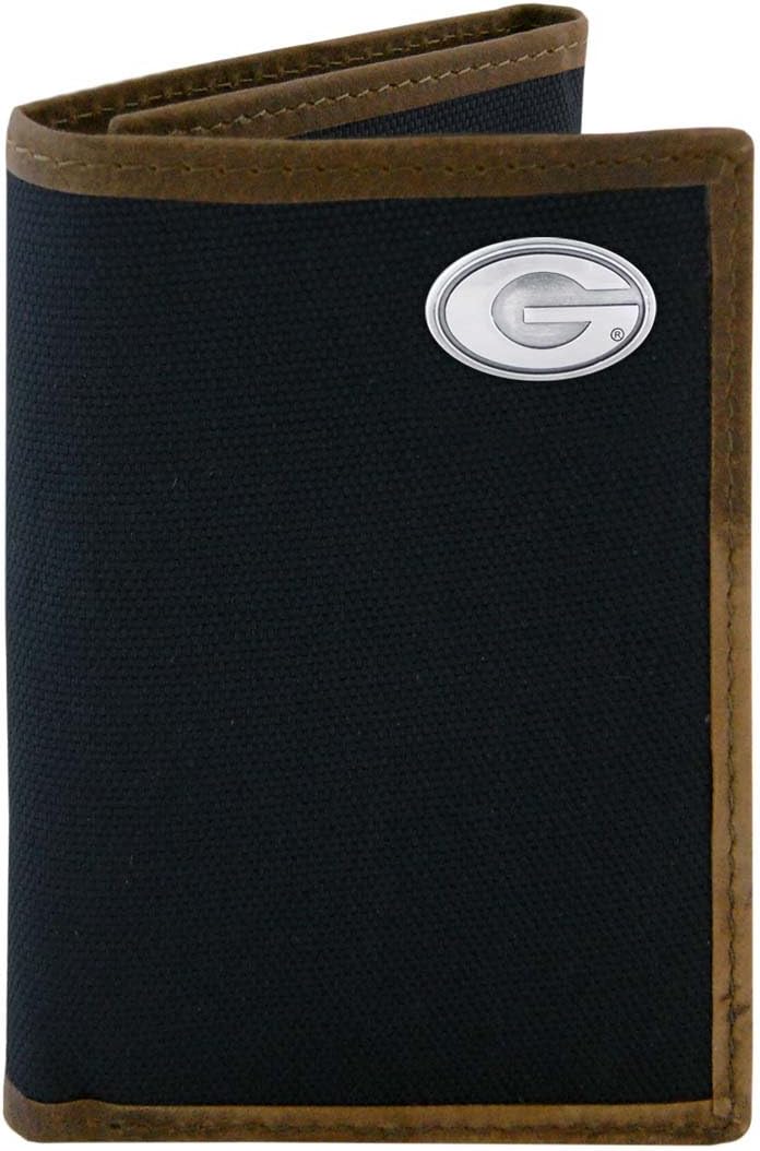 NCAA Georgia Bulldogs Nylon Trifold Concho Wallet