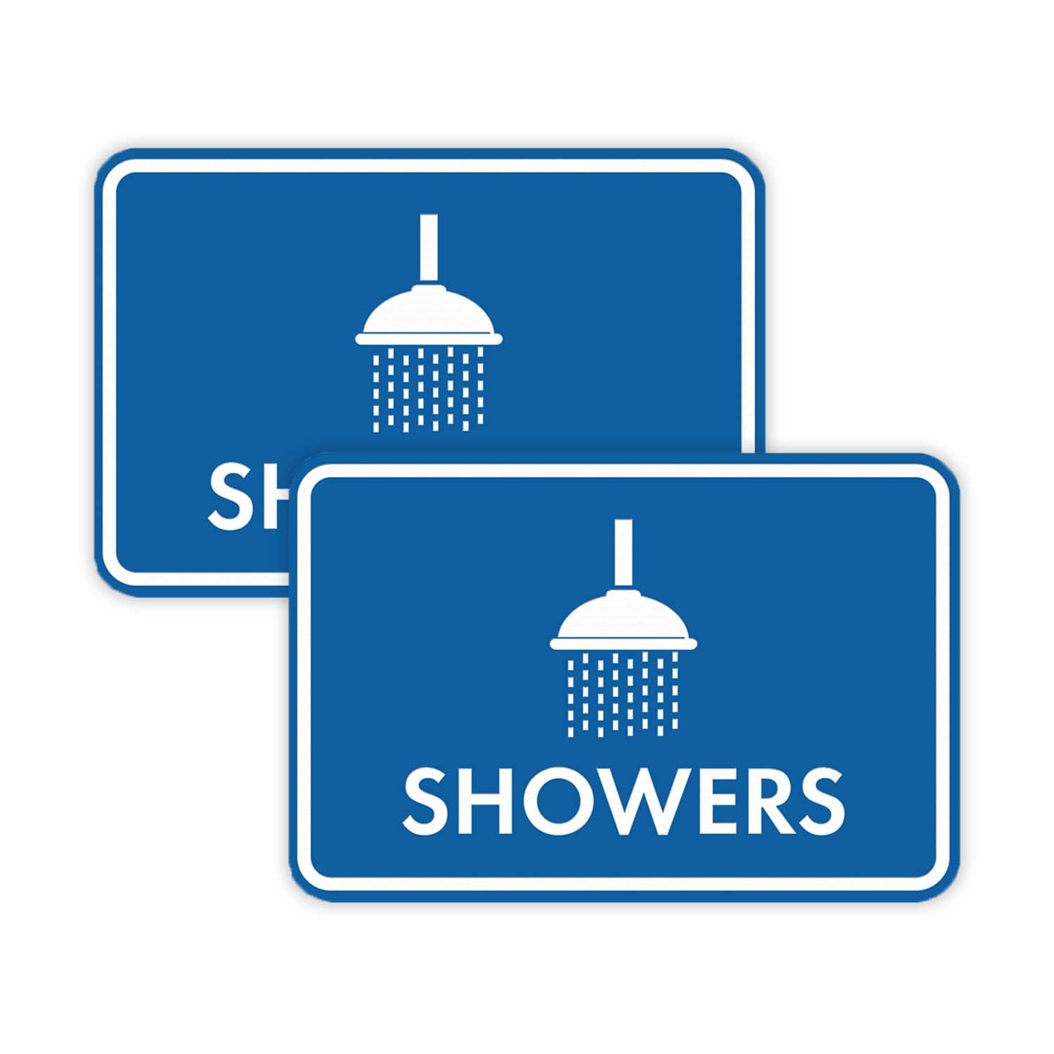 Classic Framed Shower Sign (Blue) - Large - Pack of 2-image-29